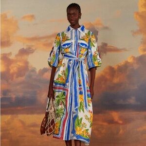 NWT FARM Rio Midi Dress